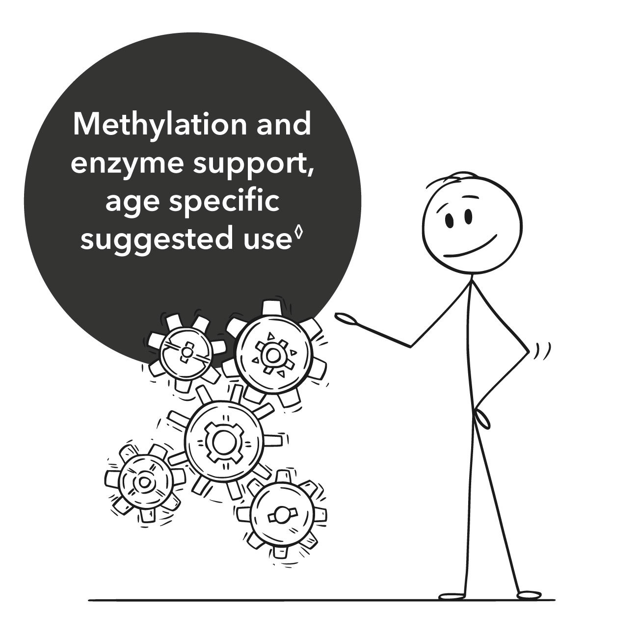 Methyl FMT stick figure